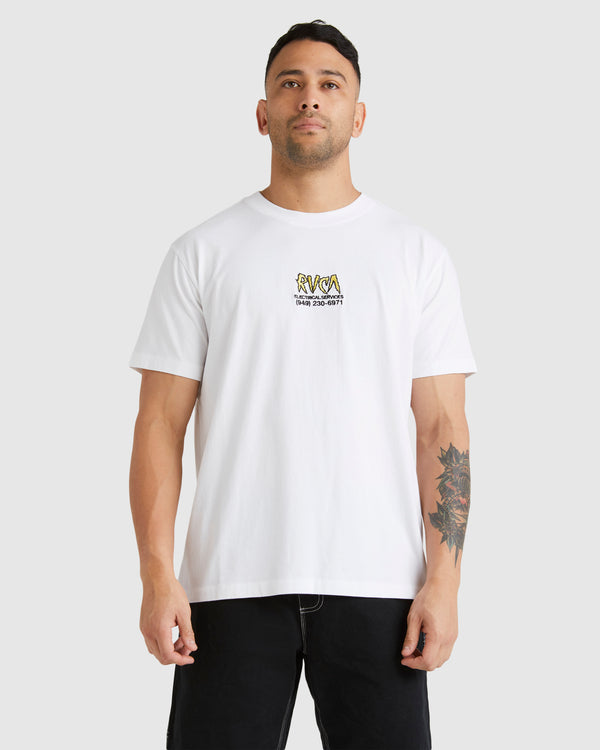 Mens RVCA Electrical T-Shirt