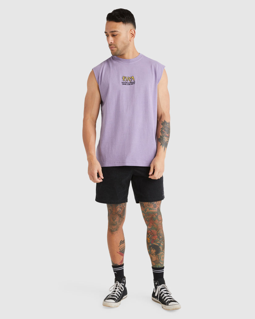 Mens RVCA Electrical Muscle Tank