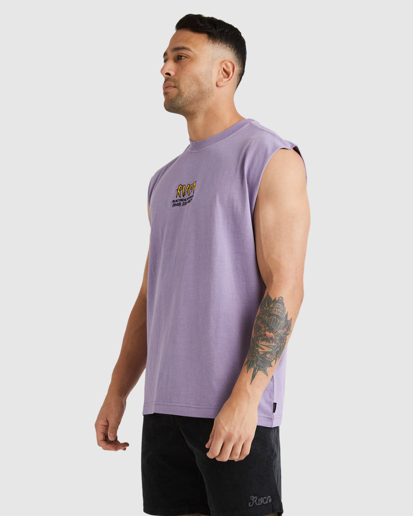 Mens RVCA Electrical Muscle Tank