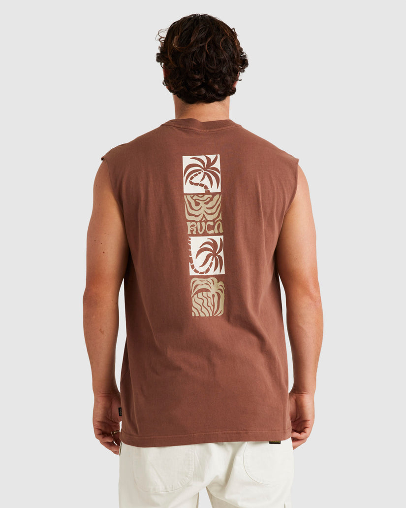 Mens Fronds Muscle Tank