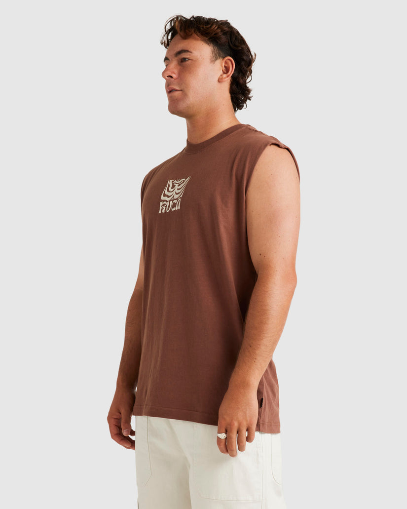 Mens Fronds Muscle Tank